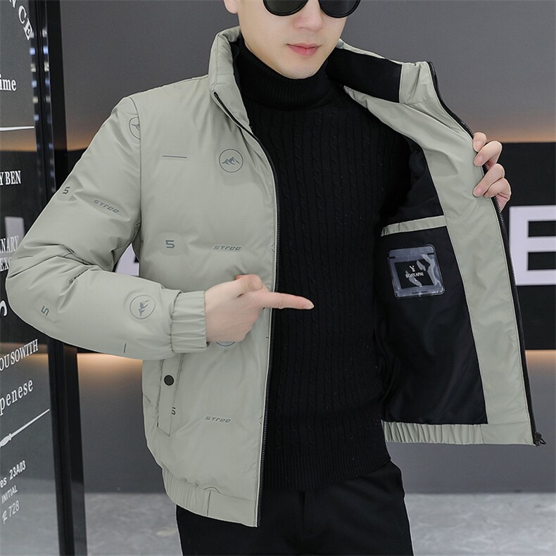 1018-MY926-P70棒球领棉衣外套男士2025冬季新款加棉加厚立领棉服图片