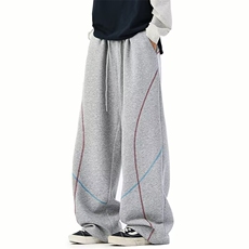 运动裤2025夏季宽松直筒休闲裤青少年卫裤1014-1-KZ109-P49，男装休闲裤，星座1014-1