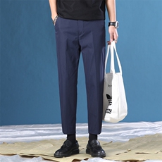 现货款6066西裤男2026春季韩版休闲裤青少年简约舒适九分裤，男装西裤，星座224-1