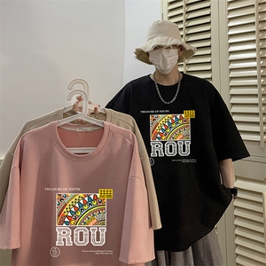 麂皮绒短袖t恤男大码半袖男 酒店风 JD82370-P25图片
