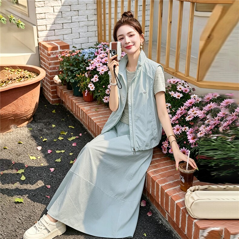2026年夏季时尚潮流三件套,女装套装/套裙,衣布洛