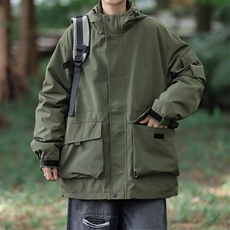 秋冬户外冲锋衣男女二合一可拆卸防水夹克美式工装冬季外套~WT811，男装夹克，星座601-2