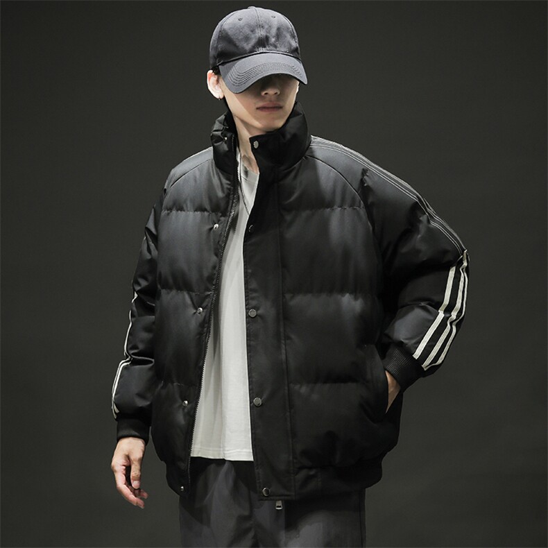 抖音得物二开可供视频拼接织带三防加厚羽绒棉衣外套棉服LL6667,男装棉衣,电商A486