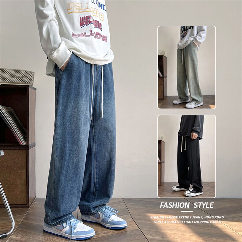 2023美式高街男士复古牛仔裤男XZ914-6-G63-P35，男装牛仔裤，星座914-6