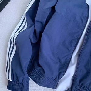 大货DJK7533-批58新款立领三条杠冲锋衣男女夹克外套图片