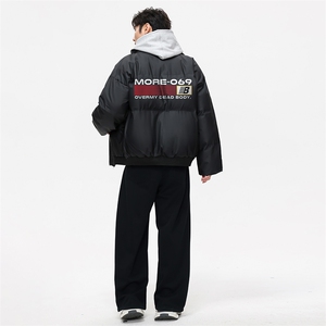 已注册白底抖音直播得物高品质加厚PU皮仿皮棉衣外套M1527P100图片