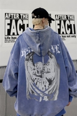 男装连帽卫衣2026秋冬季新款美式印花男生外套XZ514-2-W6663-P68，女装短外套，星座514-2(原B239)