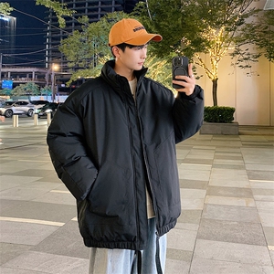 现货冬季美式休闲加厚雪山外套夹克立领纯色三防户外工装棉服图片