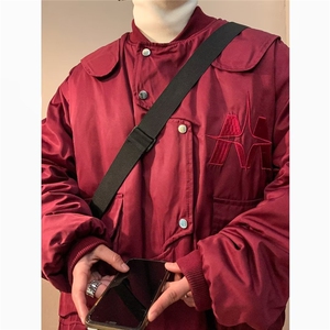 美式飞行员夹克男2023秋冬新款潮设计感工装棒球服上衣W5212-P58图片