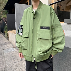 2024春季新款潮牌宽松太空机车服夹克外套A436-D1212-P78控价108，男装夹克，电商A436