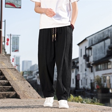 2026夏季新款宽松大码纯色休闲风男装休闲裤K2608，男装休闲裤，电商A008