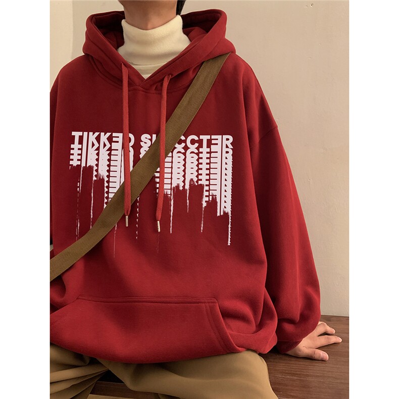 秋冬潮流宽松ins上衣男连帽卫衣D328-WY23005-薄款P55厚款P65,男装卫衣,电商D328