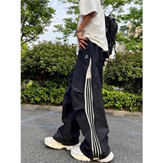 男童裤子2025新夏季薄款三条杠儿童宽松休闲长裤冰丝中大童防蚊裤，男装休闲裤，星座813-2