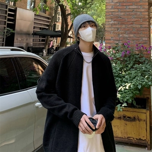 学院风徽章刺绣针织开衫秋冬季慵懒风设计毛衣上衣外套图片
