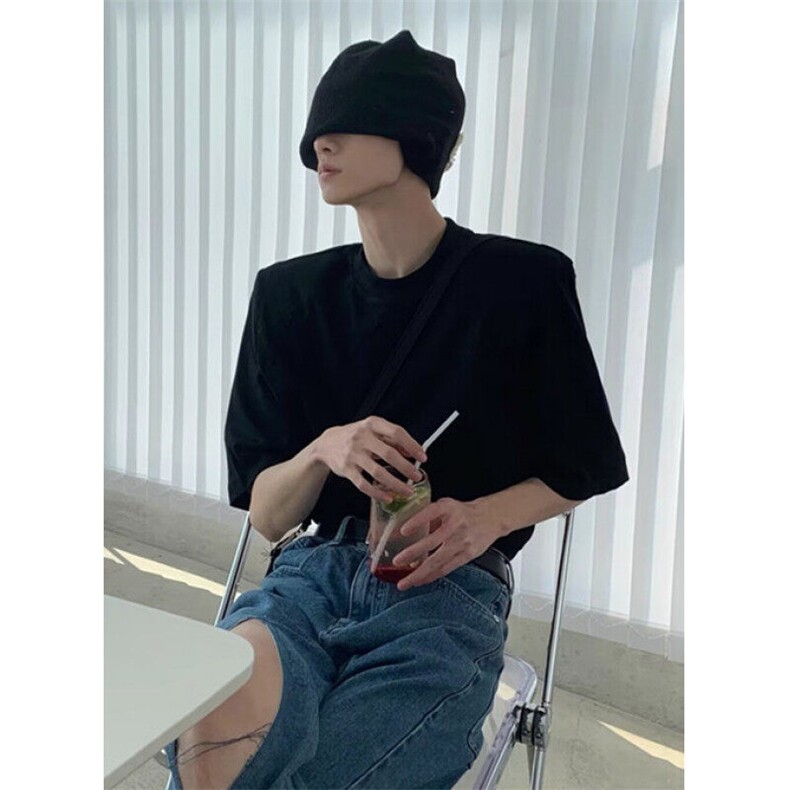 流行潮流简约美式正肩t恤男短袖夏季冰丝宽松日系文艺TT47,男装T恤,星座1116A（原606A-3）