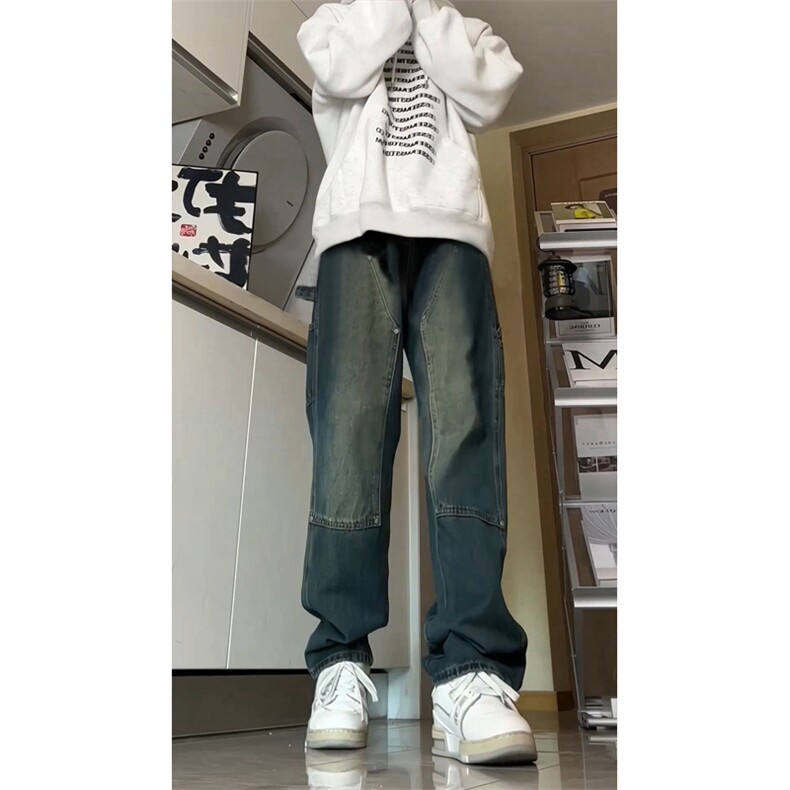 春秋现货伐木工装牛仔裤男宽松直筒GK07-P55-限价68,男装牛仔裤,星座310A-1