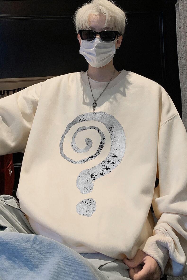 ！圆领卫衣男装港风长袖t恤男外套男WY535-特P23,男装T恤,电商B371