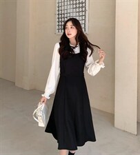 韩版淑女时尚连衣裙，女装连衣裙，E莎