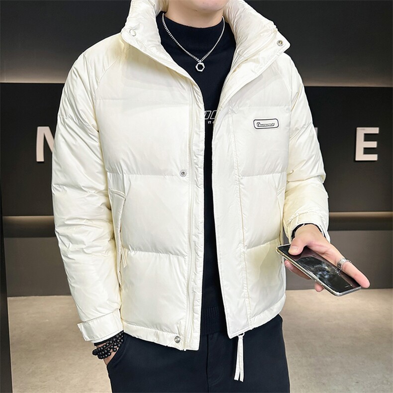 店主风冬季新款纯色休闲短款保暖羽绒服外套男YR809-P160,男装羽绒服,电商A413