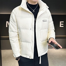 店主风冬季新款纯色休闲短款保暖羽绒服外套男YR809-P160，男装羽绒服，电商A413