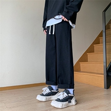 直筒牛仔裤男款春季宽松阔腿休闲裤痞帅裤子A080-9291-P35控58，男装牛仔裤，电商A080