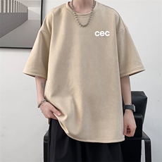 麂皮绒短袖t恤男大码半袖男JD82294-P25，男装T恤，电商A040