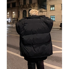 棉服男冬季美式复古连帽棉衣外套加绒加厚连帽棉袄潮丝棉M223/P98，男装棉衣，星座506