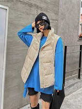 现货冬季新款时尚休闲羽绒马甲，女装马甲，木可可木R