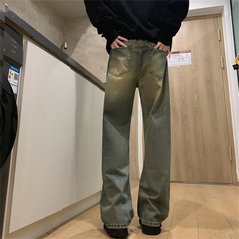 XZ-221-5/K6300/P55控78高品质复古渐变撞色废土做旧牛仔裤,男装牛仔裤,星座221-5