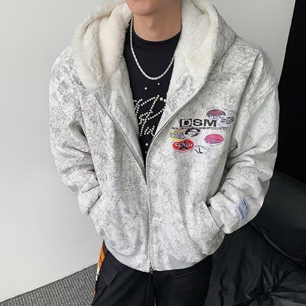秋冬新款男土棉袄冬季废墟迷彩户外劳保连帽工作棉衣棉服干活,男装棉衣,星座506A