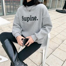 冬季新款加绒字母卫衣，女装卫衣/绒衫，依诺阁