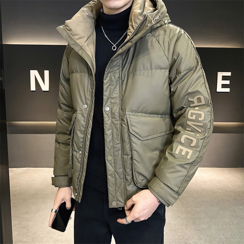 6645P165冬季男士新款立领时尚短款字母情侣羽绒服店主风,男装羽绒服,星座414（原B263）