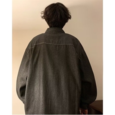 潮牌复古着感民族风长袖衬衫男春秋情侣宽松休闲衬衣CS07P45，男装衬衫，星座1116-2