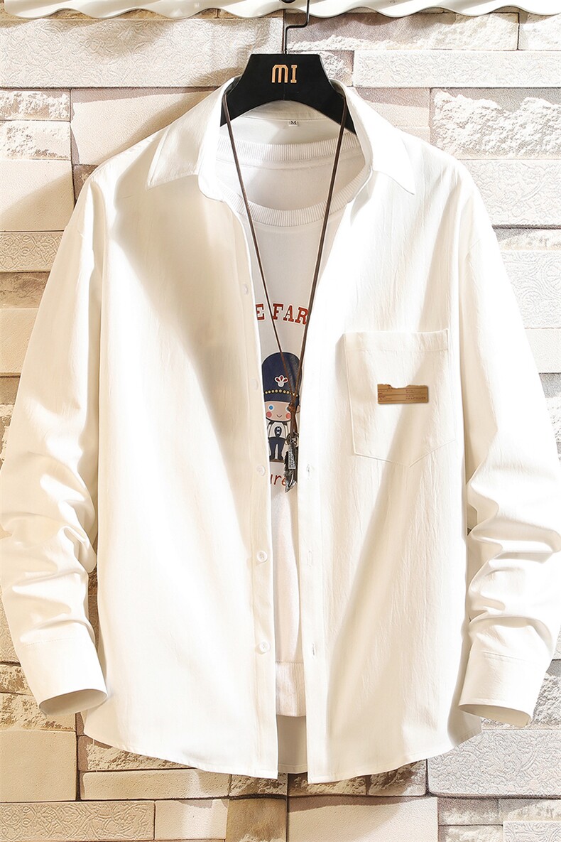 长袖衬衫男士大码宽松衬衣男寸衫砖墙CS15293-P38,男装衬衫,电商A040A