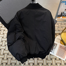 美式工装拉链加厚棒球服棉服宽松潮牌飞行服外套夹克MY0857-P100，男装棉衣，星座308B-1