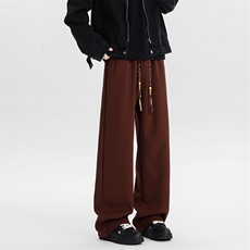 8XL-M加绒雪尼尔裤子秋冬麦穗纹卫裤潮牌直筒休闲长裤KZ1938/P58，男装休闲裤，电商B238