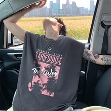 量大优得物抖音高品质重磅230克美式印花无袖t恤背心WB272特P18，男装背心/马甲，电商A486