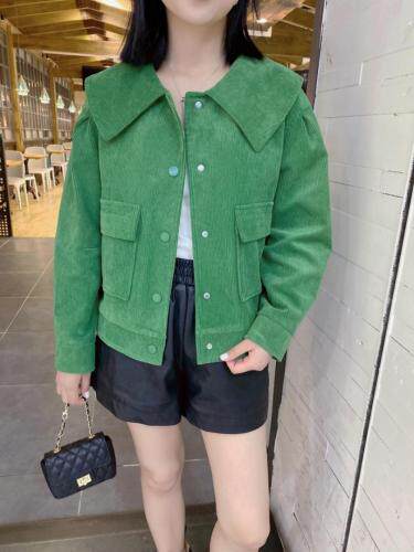 2021秋季新品灯芯绒小外套，其它，蓝典