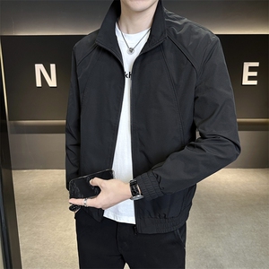 韩版秋装外套行政上衣服潮牌痞帅休闲立领工装夹克JK9213P90控138图片