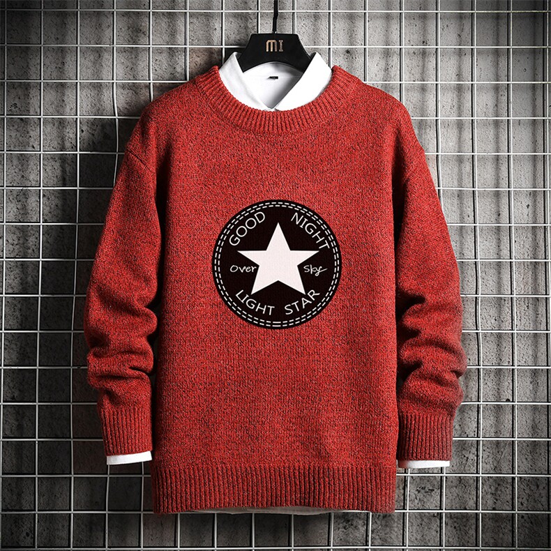 M19008-P45加绒款-P65加厚加绒毛衣男大码毛线衣男针织衫男线衫,男装针织衫/毛衣,电商A040A