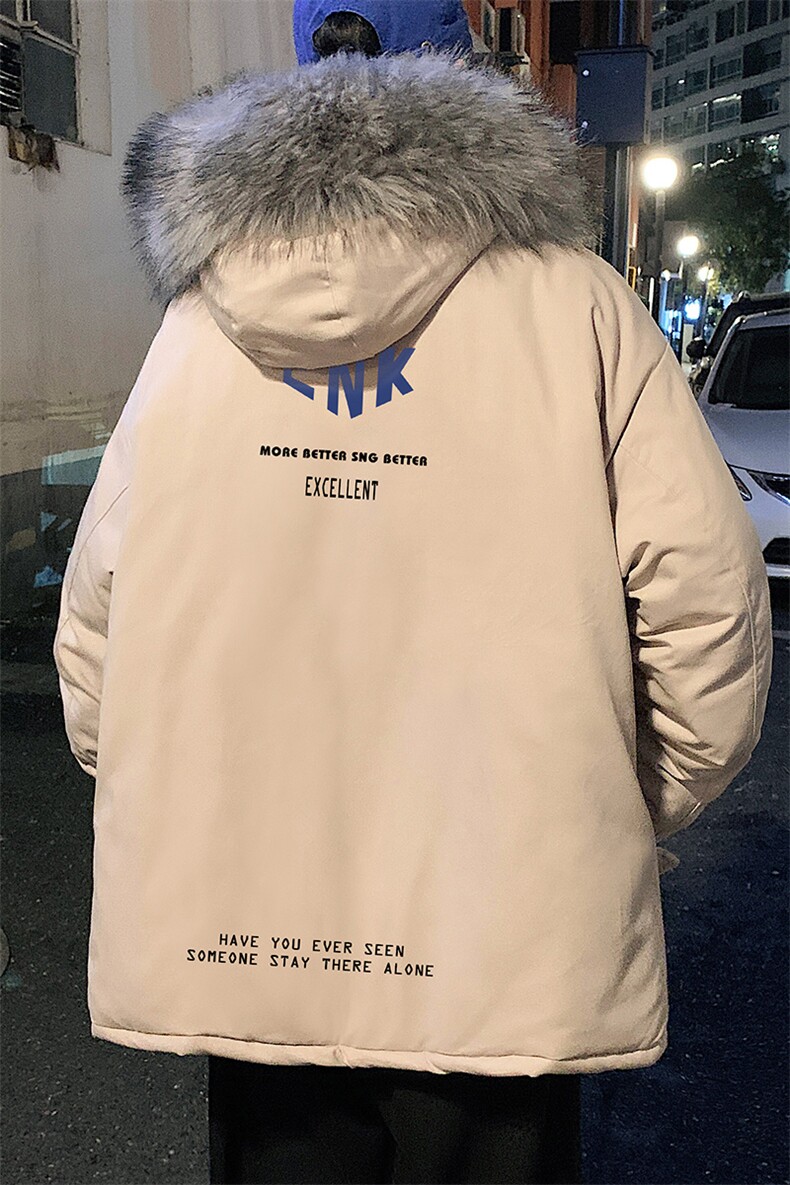 MM48120-P130冬季大毛领棉衣男士大码加厚棉袄男棉服,男装棉衣,电商A040