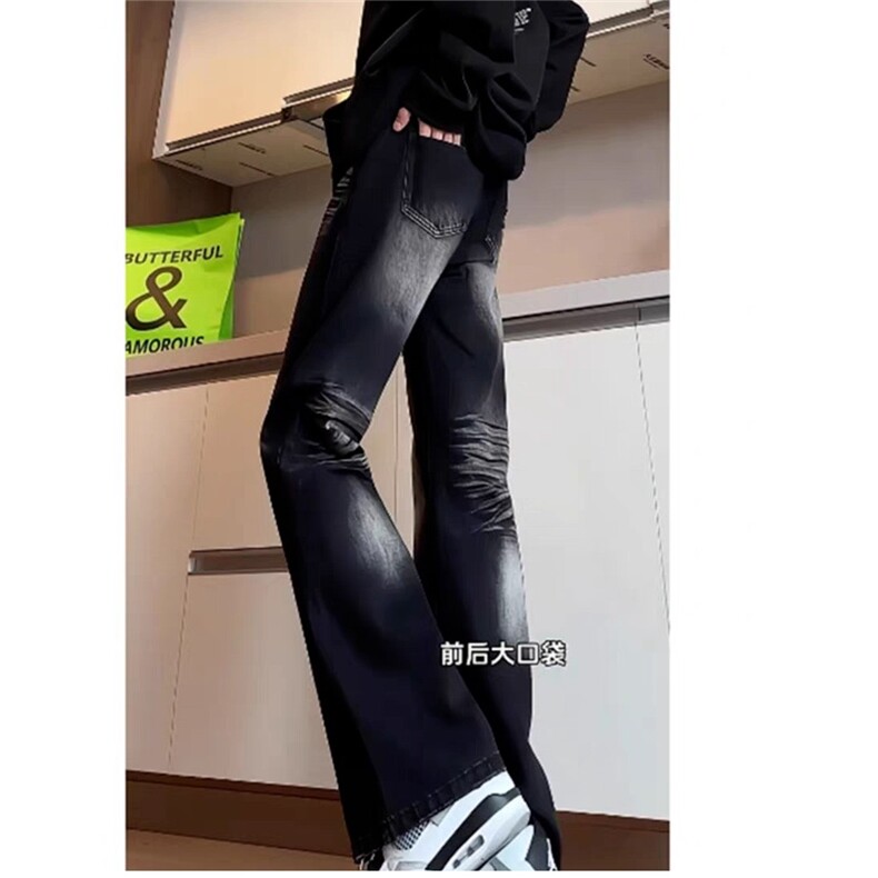时尚宽松微喇裤休闲美式牛仔裤男大码百搭拖地裤513ACK2711P45,男装牛仔裤,星座513A