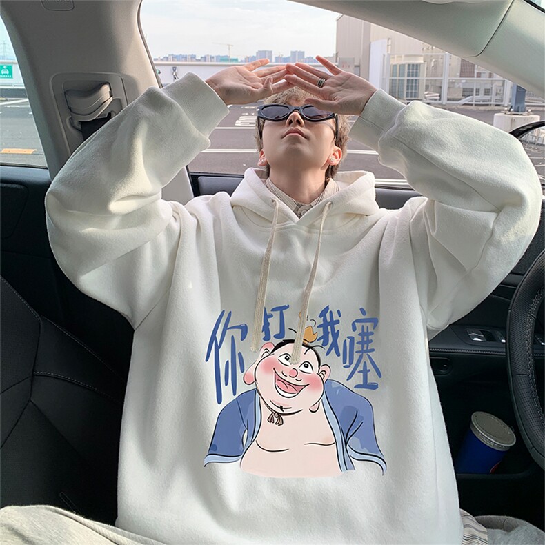 连帽卫衣男大码胖子帽衫大号运动服WY2437-P35图片