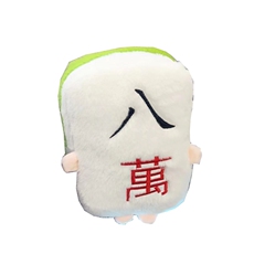 轩缘毛绒玩具厂 搞怪表情卡通麻将发财公仔创意玩偶毛绒玩具礼物靠垫娃娃生日礼物