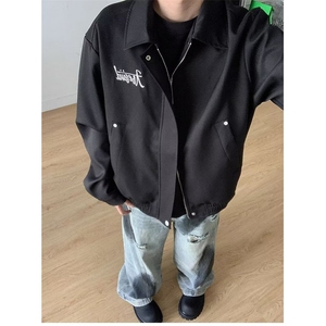 【有货】DW871-P65美式高街字母刺绣工装夹克男女宽松秋冬外套图片