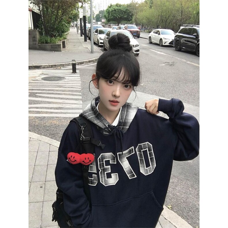 5544-P52原版做工刺绣贴布纯棉华棉复合休闲卫衣薄款/加绒,女装卫衣/绒衫,星座617A-2