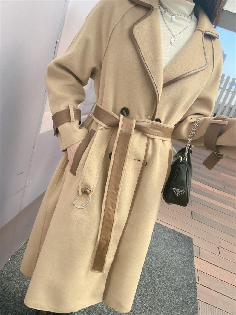 双面呢大衣，气质款，其它，米社