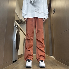 男女同款工装裤时尚情侣宽松直筒休闲裤男XZ310B-3-K8900-P35，男装休闲裤，星座310B-3