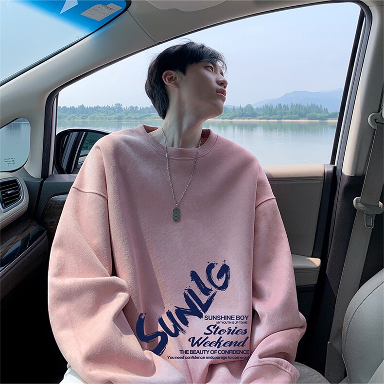 抖音得物高品质美式潮流麂皮绒宽松圆领卫衣wyjp4023-特p35控69,男装卫衣,星座605(原A050)