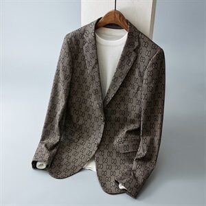 秋冬男士西服外套休闲商务潮流时尚免烫长袖小西装663P185控价328图片